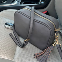 Load image into Gallery viewer, Layla I Dark Grey Handbag With Detachable Cross Body Strap