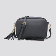 Load image into Gallery viewer, Layla I Dark Grey Handbag With Detachable Cross Body Strap