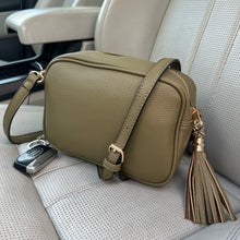 Load image into Gallery viewer, Layla I Khaki Handbag With Detachable Cross Body Strap
