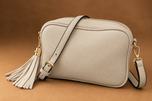Load image into Gallery viewer, Layla I Cream Handbag With Detachable Cross Body Strap
