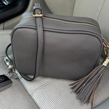 Load image into Gallery viewer, Layla I Dark Grey Handbag With Detachable Cross Body Strap
